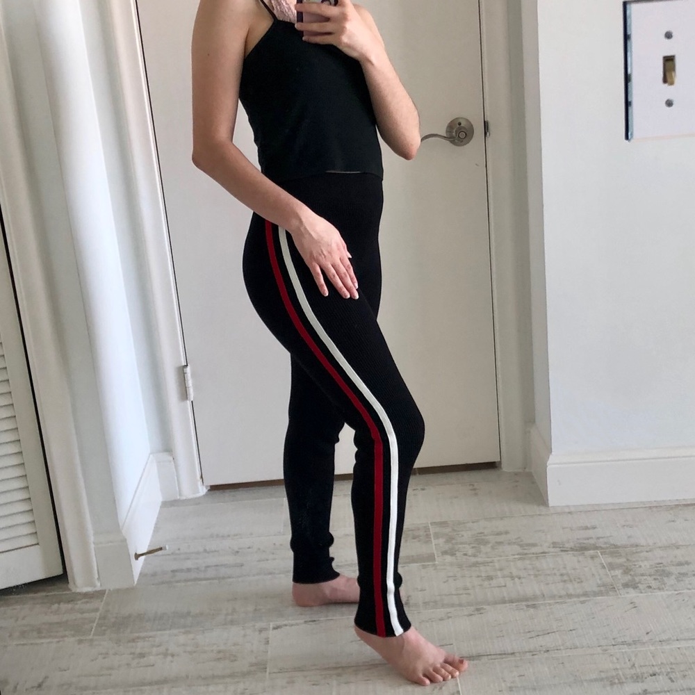 NWT QED London from LF Black Knit Leggings S/M